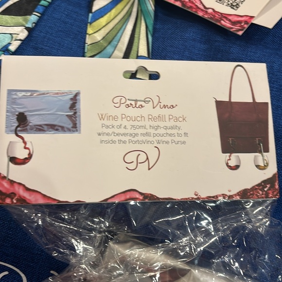 Porto Vino City Tote with Ice Pack & (2) Packs of 4 Refill Packs NWT - Picture 13 of 15